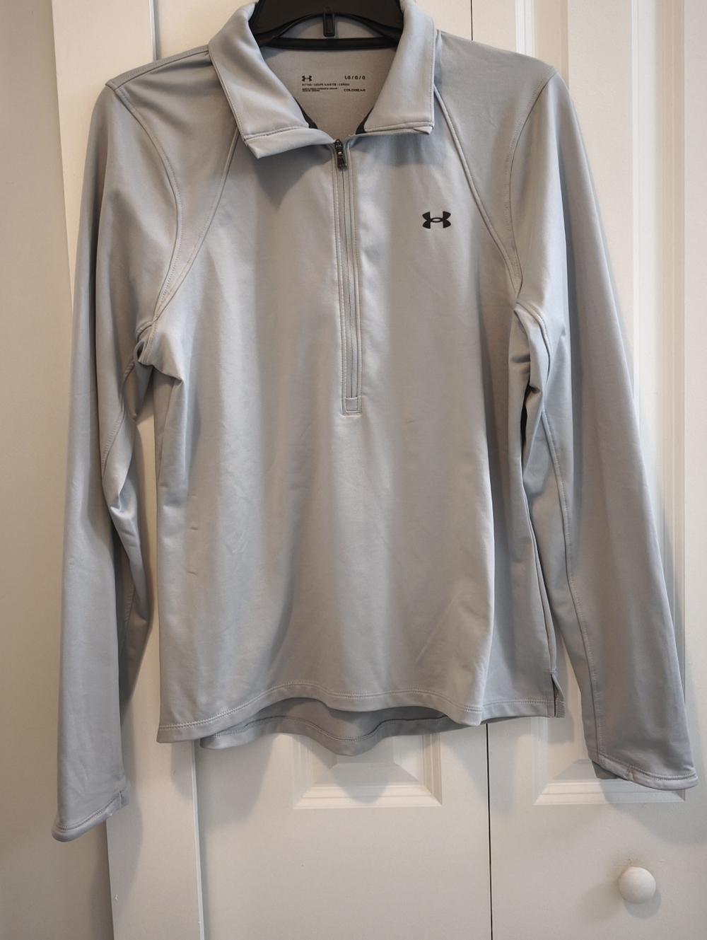 Under Armour Light Gray Quarter-Zip Pullover
